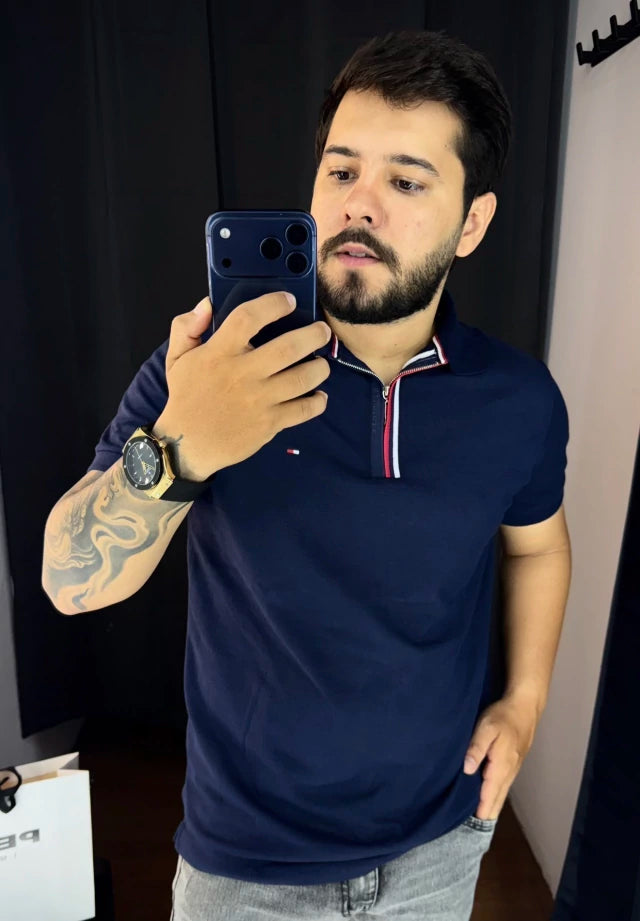 Polo Tommy Hilfiger | Gola em Zíper