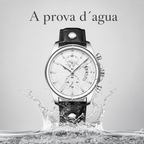 Relógio de Couro Masculino Rivage