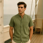 Camisa Casual Masculina Gola Padre Beaumont