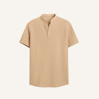 Camisa Gola Padre Plissada Old Money Richelieu