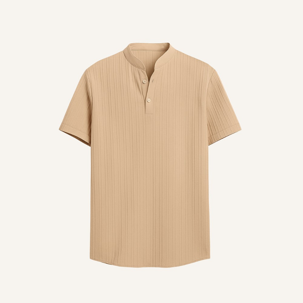 Camisa Gola Padre Plissada Old Money Richelieu