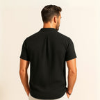 Camisa Gola Padre Plissada Old Money Richelieu