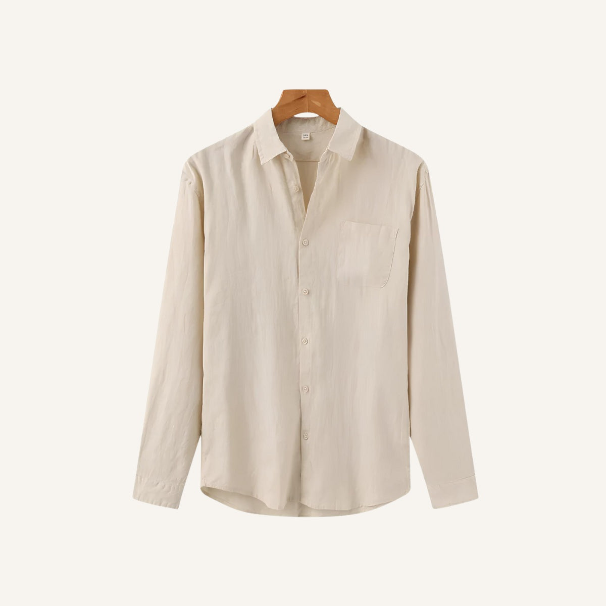 Camisa Masculina de Linho 100% Manga Longa Milford