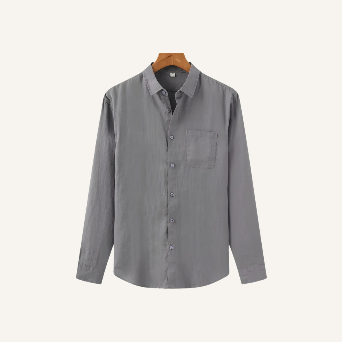 Camisa Masculina de Linho 100% Manga Longa Milford