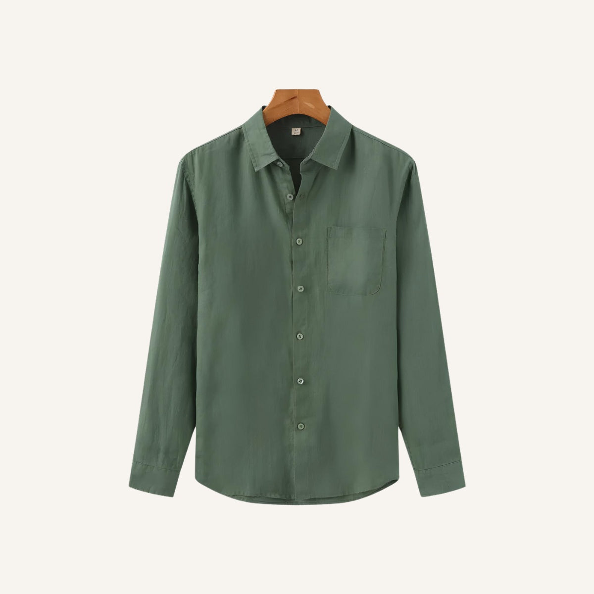 Camisa Masculina de Linho 100% Manga Longa Milford