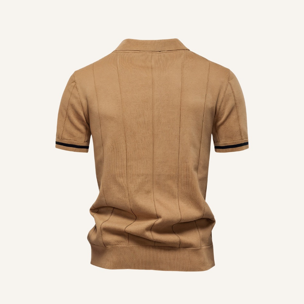 Camisa Polo Masculina Meio Zíper Vissori