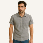 Camisa Polo Masculina de Linho Salermo