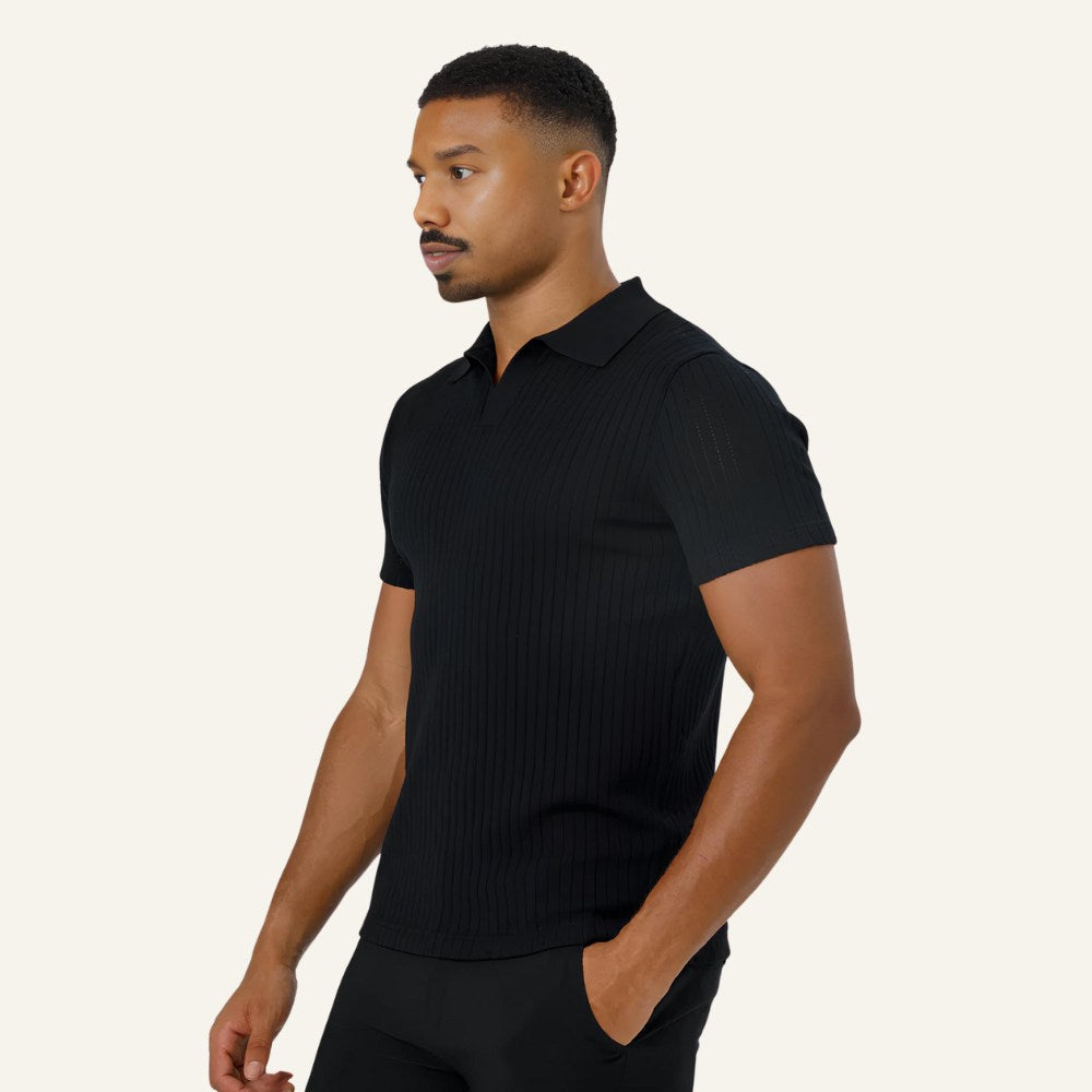 Camisa Polo Masculina de Malha Old Money Saville