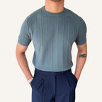 Camiseta Masculina Malha Texturizada Old Money Belgrano