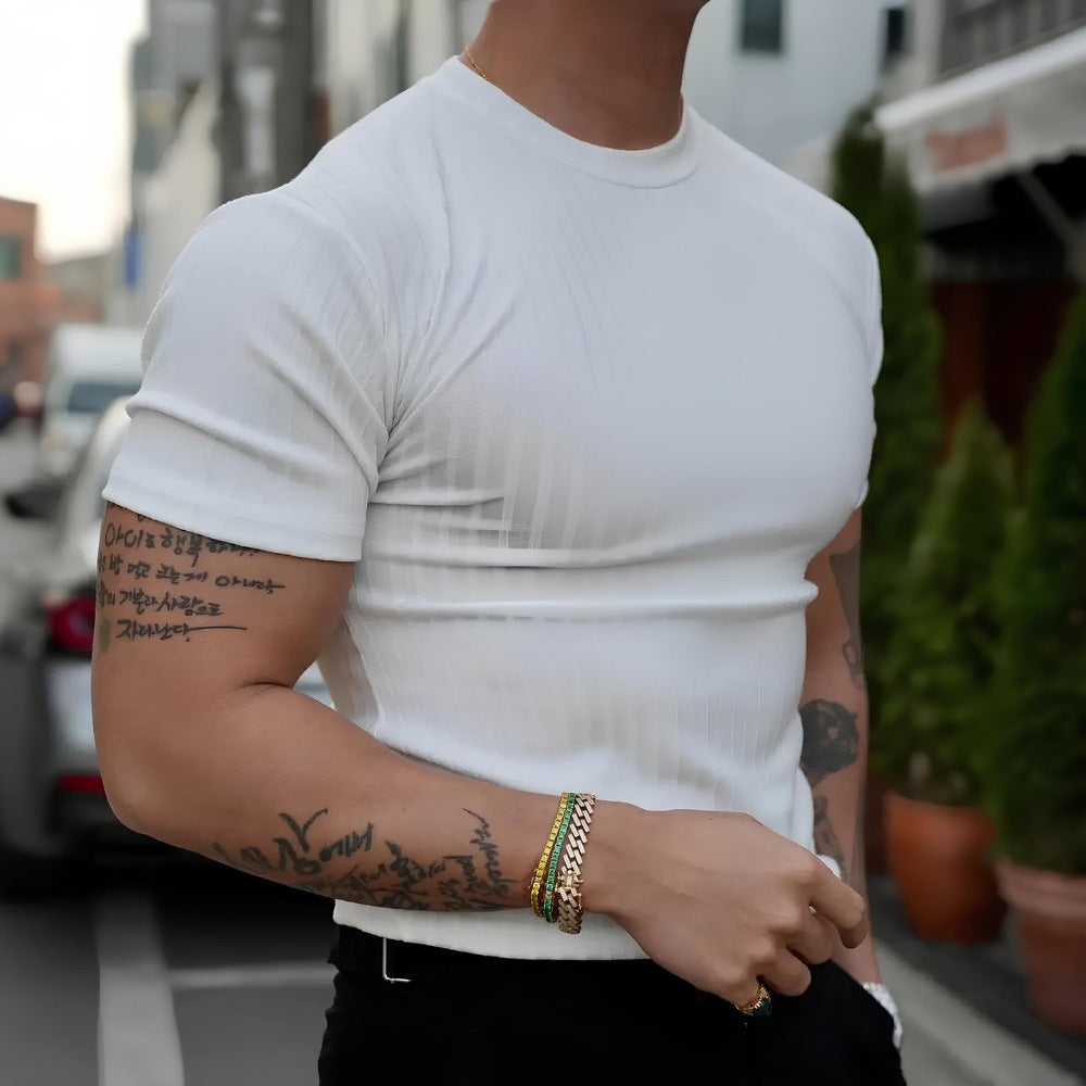 Camiseta Masculina Slim Fit Dalphin