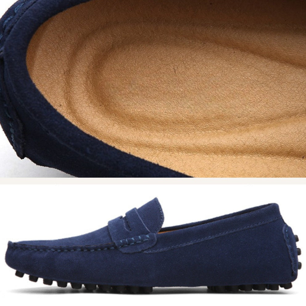 Mocassim Loafer Driver de Camurça Cortez