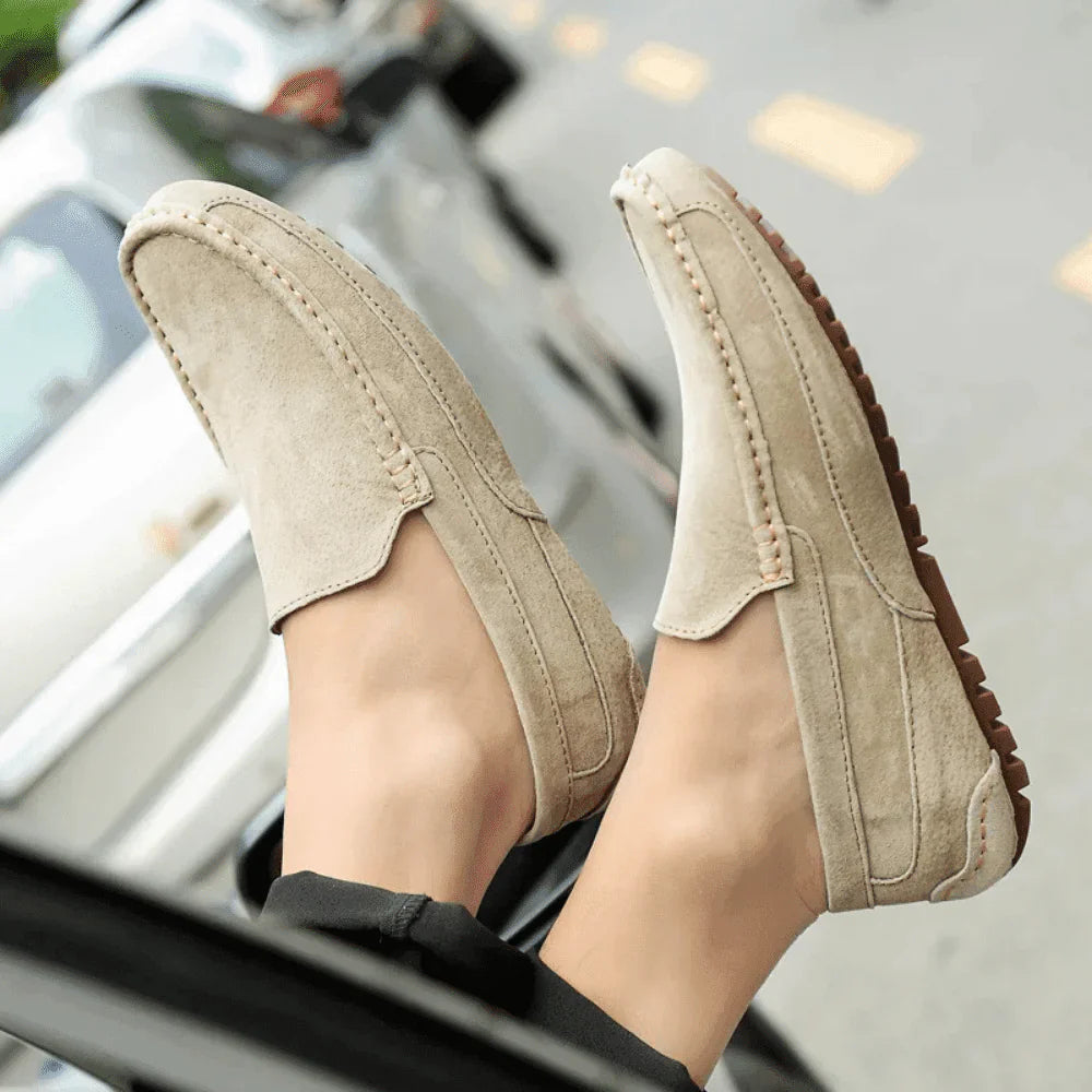 Mocassim Loafer de Camurça Masculino Solatte