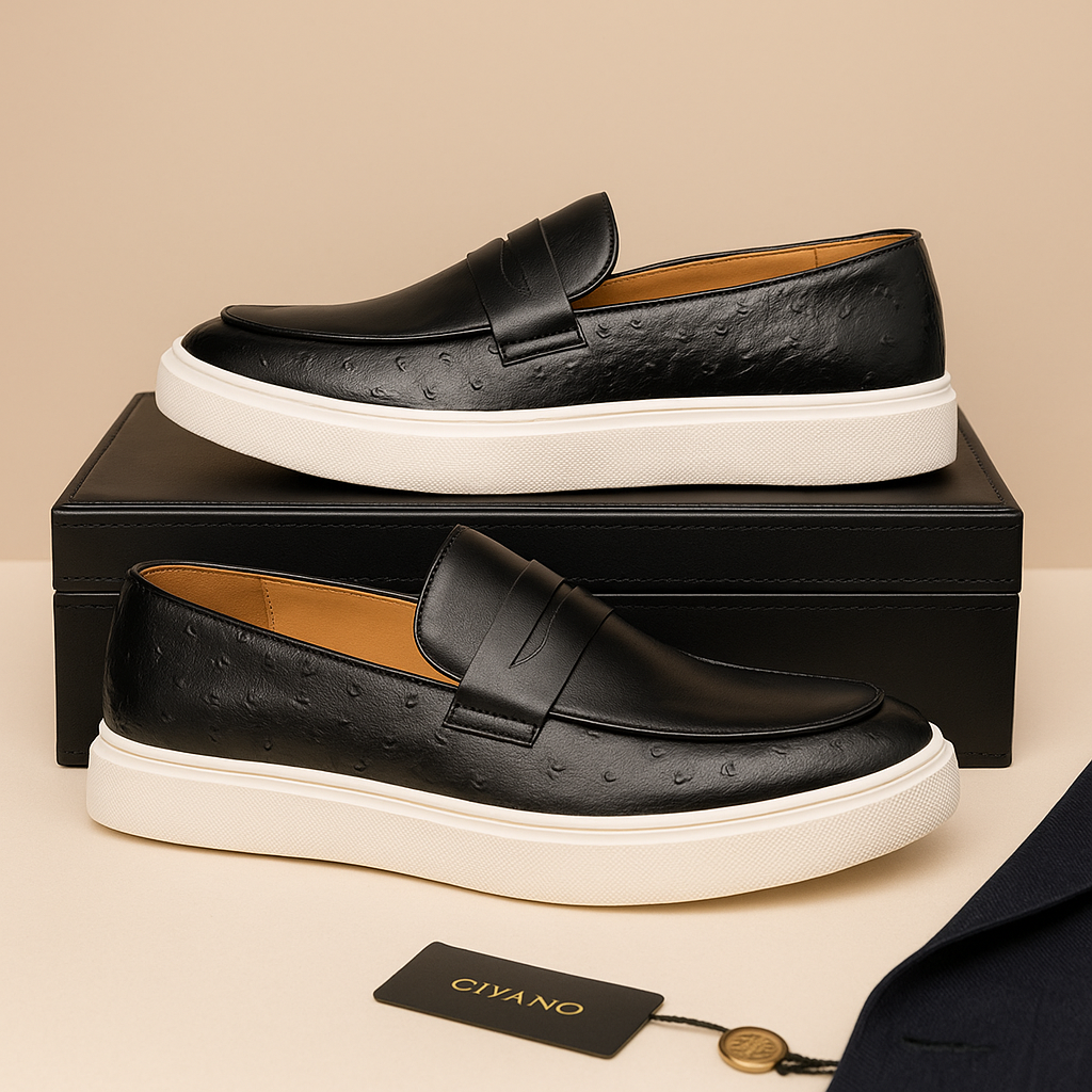 Mocassim de Couro Italiano Masculino Miliani