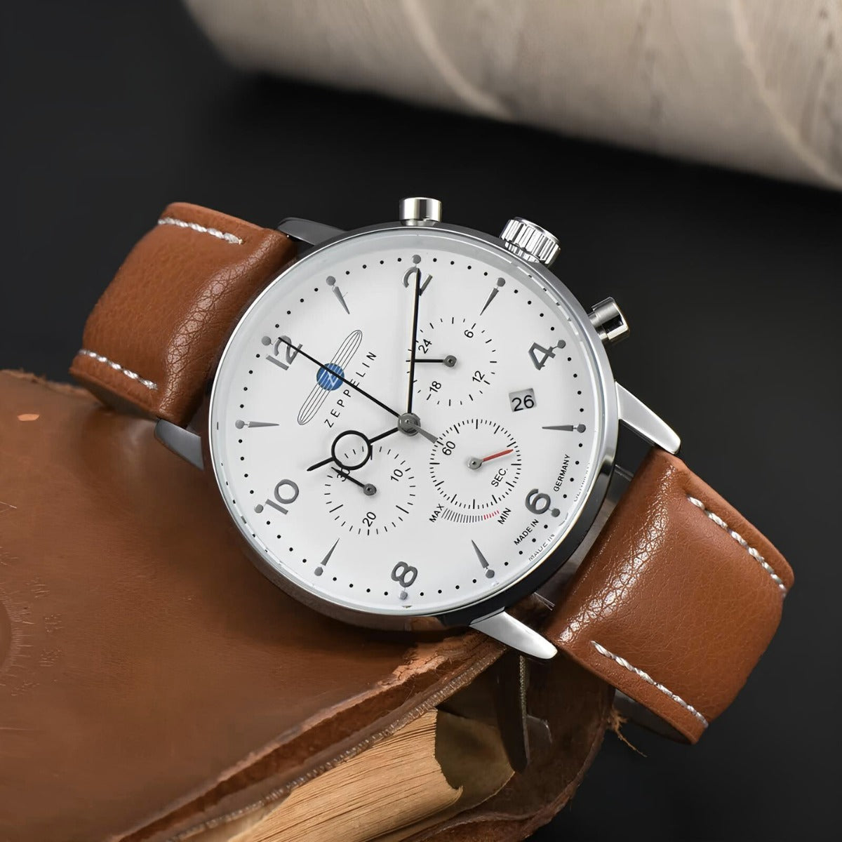 Relógio Masculino Zeppelin White 100 Anos – Cronógrafo