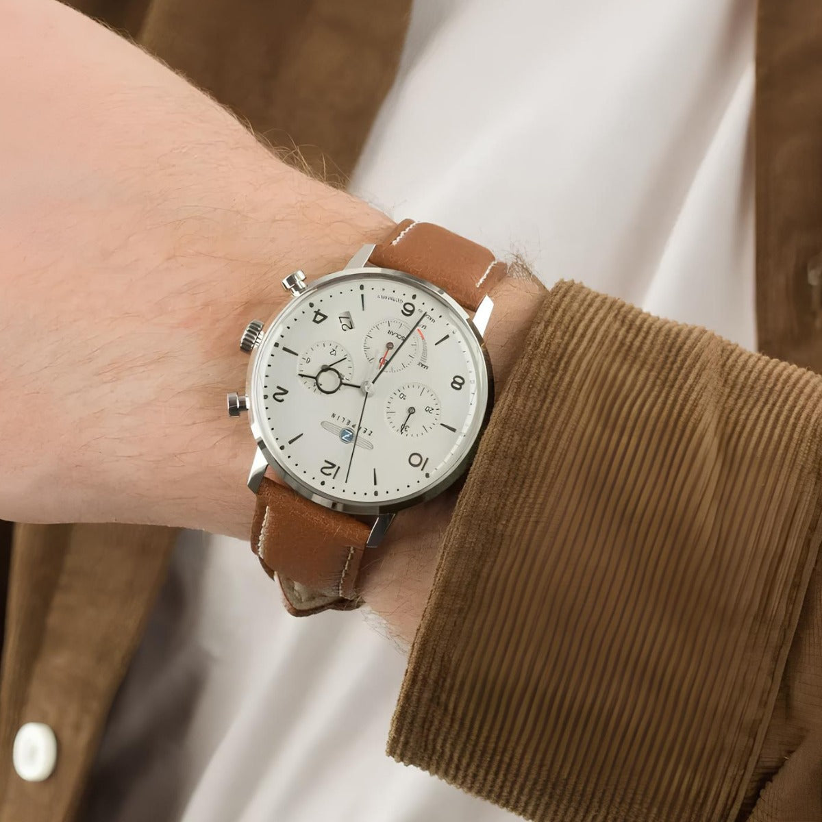Relógio Masculino Zeppelin White 100 Anos – Cronógrafo