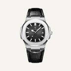 Relógio de Couro Preto Luxe Civano