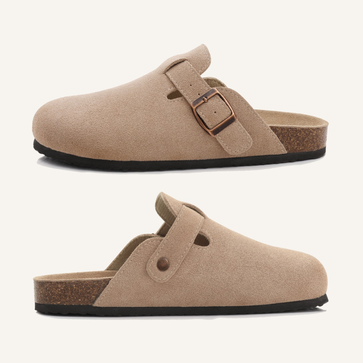 Sandália Clog de Camurça Portofino
