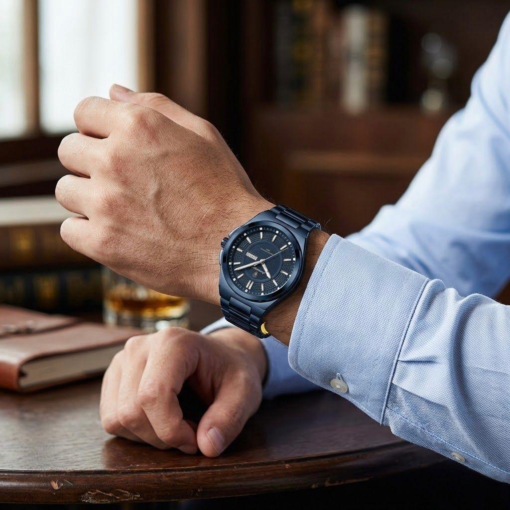 Relógio de Couro Masculino Veyron