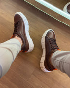 Tenis Couro Legítimo H.Boss Melburk Sneaker Masculino