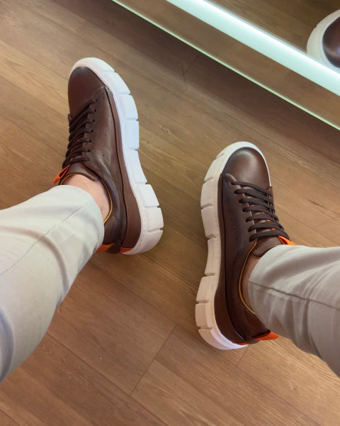Tenis Couro Legítimo H.Boss Melburk Sneaker Masculino