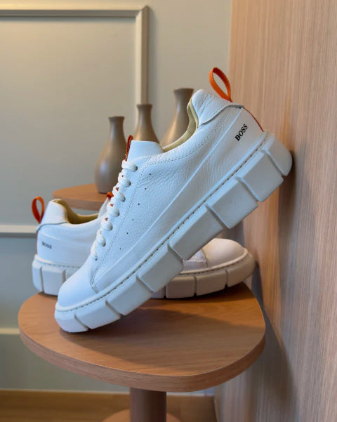 Tenis Couro Legítimo H.Boss Melburk Sneaker Masculino