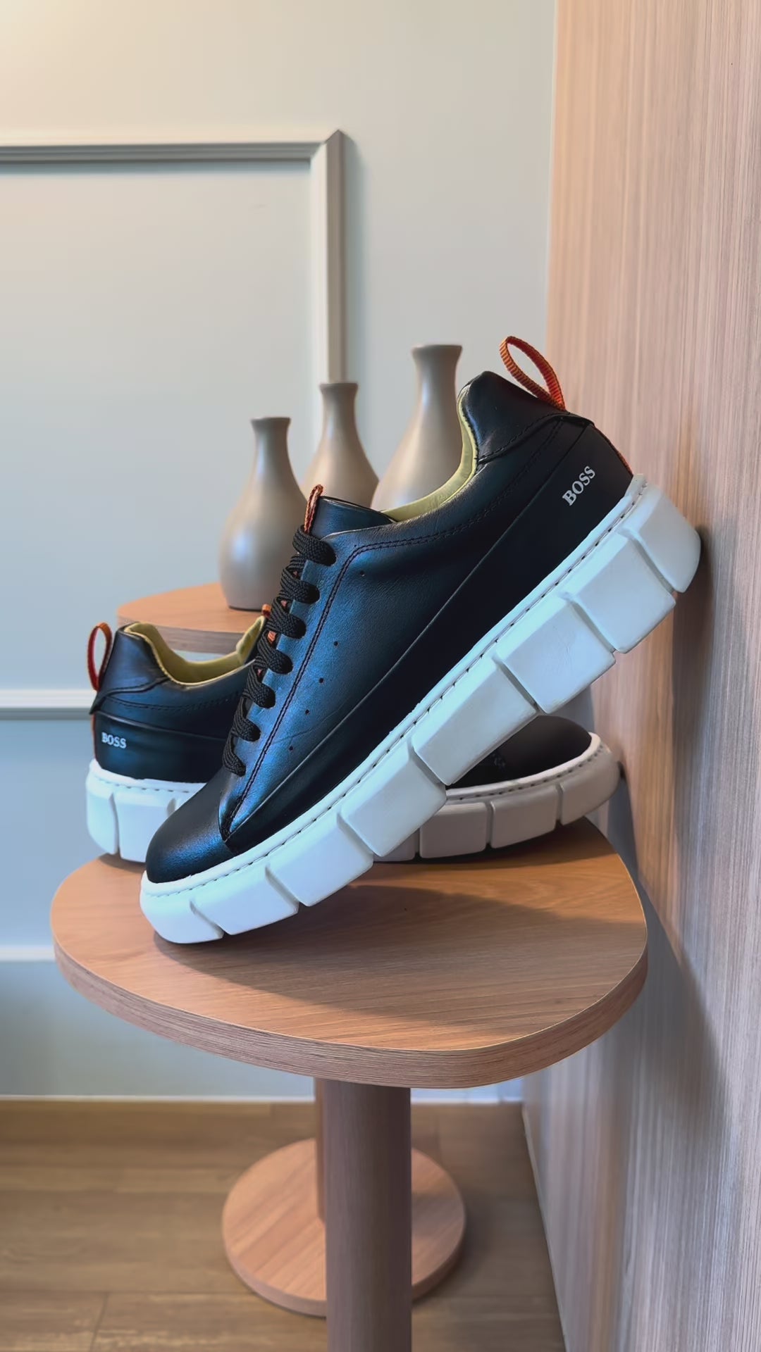 Tenis Couro Legítimo H.Boss Melburk Sneaker Masculino