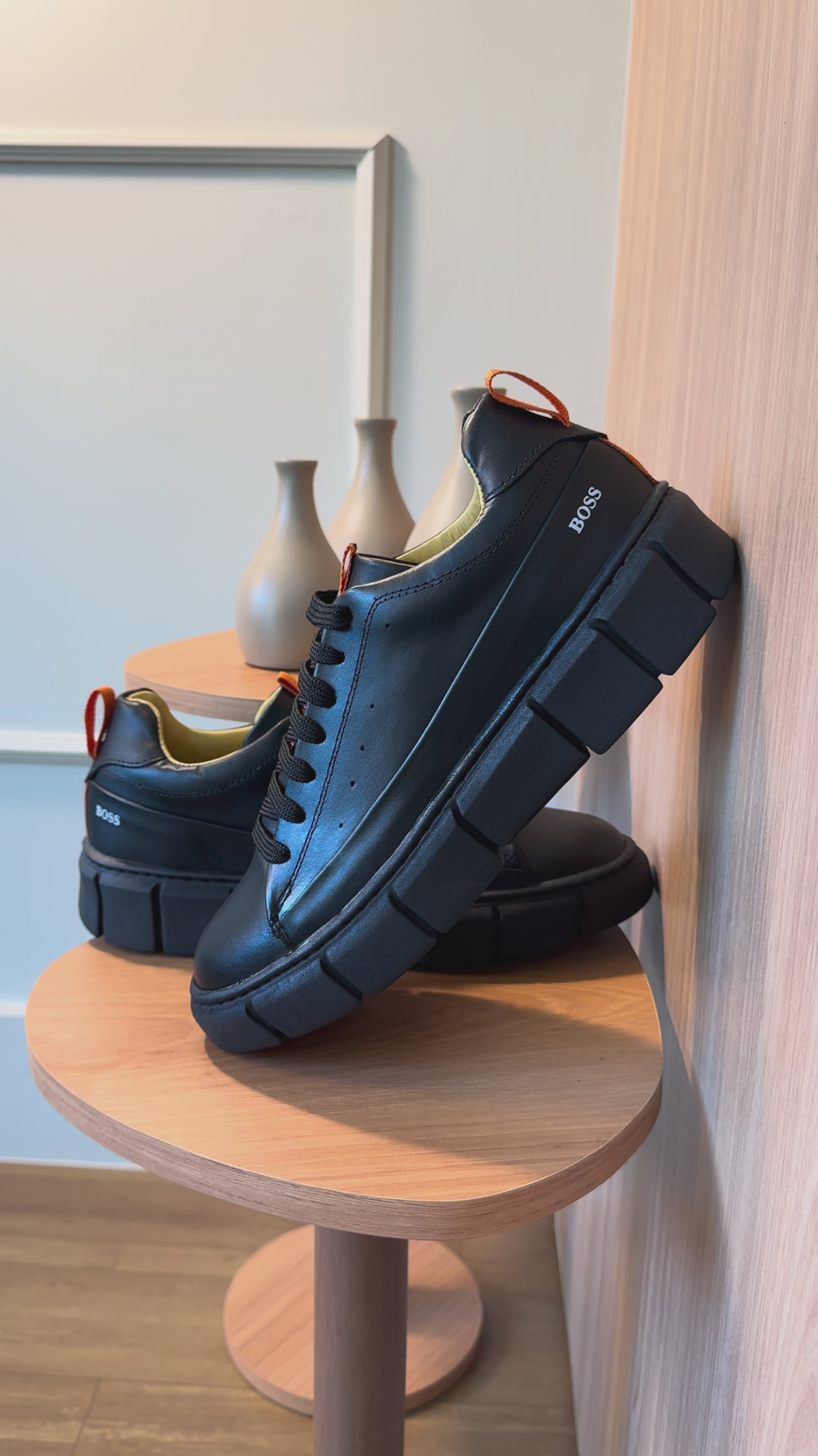 Tenis Couro Legítimo H.Boss Melburk Sneaker Masculino