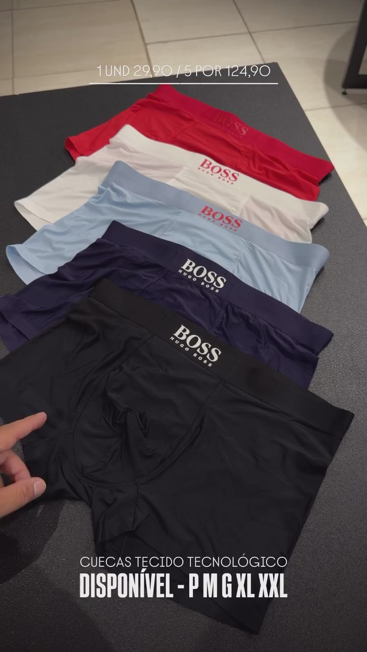 Cueca Box Hugo Boss Original - Tecido tecnológico
