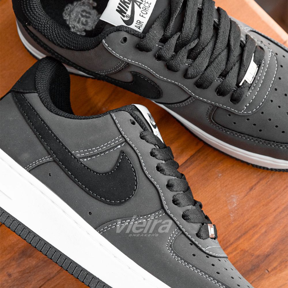 Tênis Air Force 1 - Chumbo/Branco [NOVO]