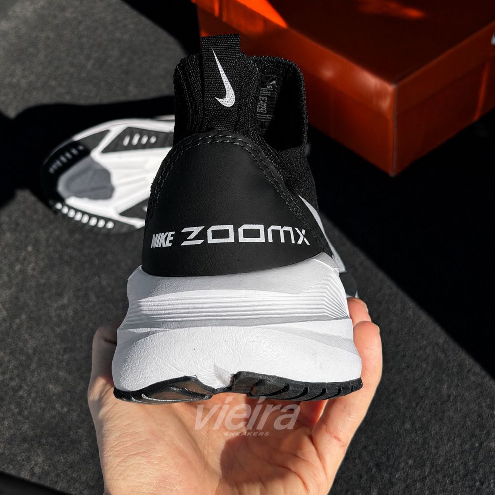 Tênis Air ZoomX Tecido Meia Respirável Preto