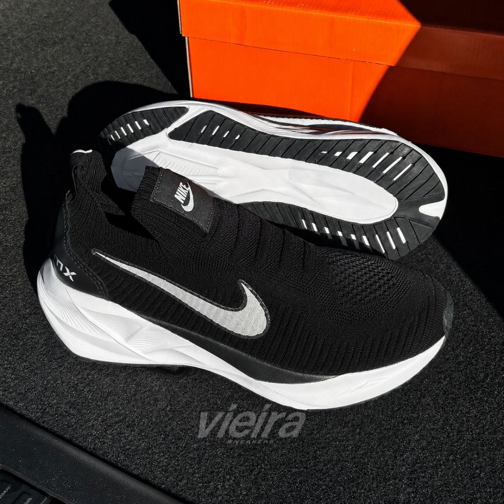 Tênis Air ZoomX Tecido Meia Respirável Preto
